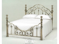 Кровать 9603 (140*200 см)  Antique brass