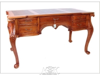 MK-DSK01. Small Alvaro desk письменный стол (массив красного дерева) ANTIQUE (вишня)  140*76*80 см