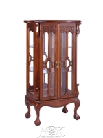 CAB06/DISP. Philippe display cabinet. Витрина (массив кр. дерева) NBA Pecan M (итал.орех) 76*45*142 см