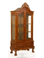 CAB04/DISP. Henry 2 D display cabinet. Витрина двухдверная (массив кр. д.) Antique (вишня) 90*43*206 см